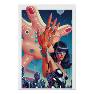 Surrealistisch huwelijksaanzoek perfect poster