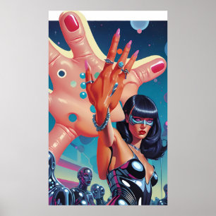 Surrealistisch huwelijksaanzoek poster