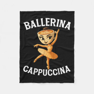 Surrealistisch Italiaans Brainrot Meme Ballerina C Fleece Deken