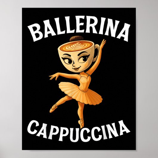 Surrealistisch Italiaans Brainrot Meme Ballerina C Poster (Voorkant)