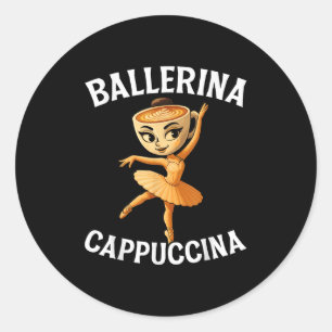Surrealistisch Italiaans Brainrot Meme Ballerina C Ronde Sticker