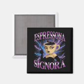 Surrealistisch Italiaans Brainrot Meme Espressona Magneet (Voorkant / Achterkant)