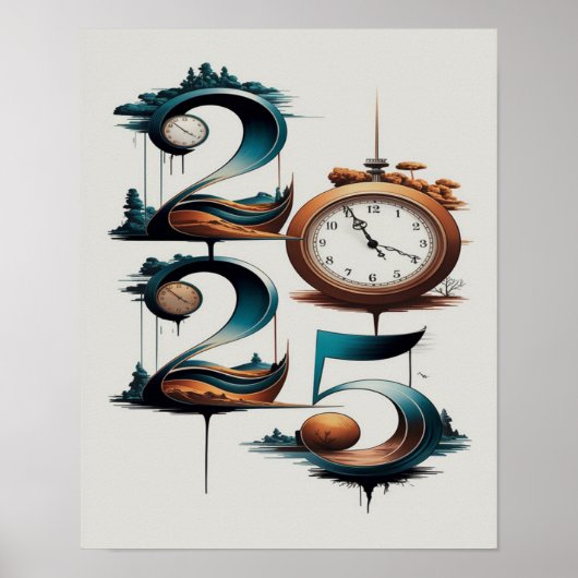 surrealistisch jaar poster (Voorkant)