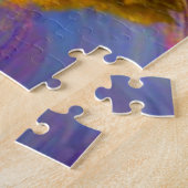 Surrealistisch Kleurrijk Boomlandschap Legpuzzel (Zijkant)