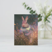 Surrealistisch konijn in een trui briefkaart (Staand voorkant)