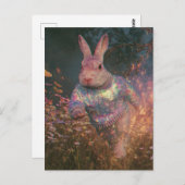 Surrealistisch konijn in een trui briefkaart (Voorkant / Achterkant)