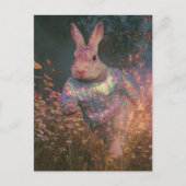 Surrealistisch konijn in een trui briefkaart (Voorkant)