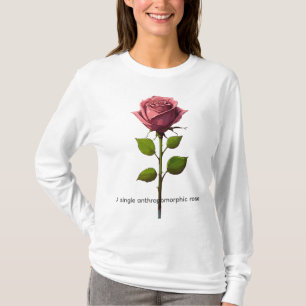 Surrealistisch lachende Roos Hoodie – Minimalistis T-shirt