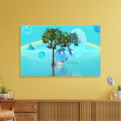 Surrealistisch landschap canvas afdruk (Insitu (Woonkamer))