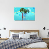 Surrealistisch landschap canvas afdruk (Insitu (Slaapkamer))