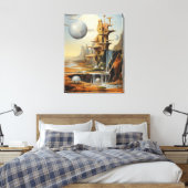 Surrealistisch Landschap Canvas Kunst (Insitu (Slaapkamer))