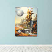 Surrealistisch Landschap Canvas Kunst (Insitu (Houten vloer))