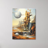 Surrealistisch Landschap Canvas Kunst (Voorkant)