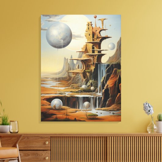 Surrealistisch Landschap Canvas Kunst (Insitu (Woonkamer))