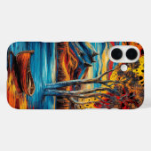 Surrealistisch landschap met levendige tinten Case-Mate iPhone case (Achterkant (horizontaal))