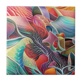 Surrealistisch landschap Tegel Tegeltje