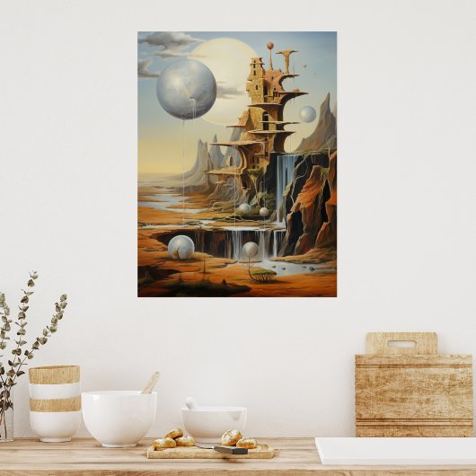 Surrealistisch Landschapskunst Poster (Keuken)