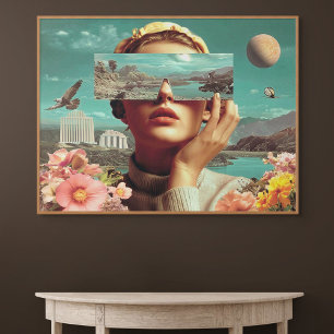 Surrealistisch landschapsvisioen, Surrealistisch v Poster