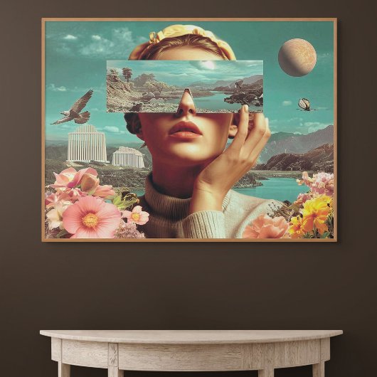 Surrealistisch landschapsvisioen, Surrealistisch v Poster