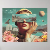 Surrealistisch landschapsvisioen, Surrealistisch v Poster (Voorkant)
