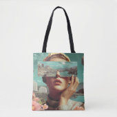 Surrealistisch landschapsvisioen, Surrealistisch v Tote Bag (Voorkant)