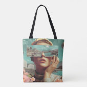 Surrealistisch landschapsvisioen, Surrealistisch v Tote Bag (Achterkant)