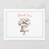 Surrealistisch, Malle Ballonnen en Verjaardagstaar Briefkaart (Voorkant)