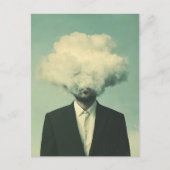Surrealistisch Man in een wolk Briefkaart (Voorkant)