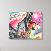 Surrealistisch mystiek landschap canvas afdruk (Voorkant)