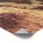 Surrealistisch oceaan- en berglandschap met golven poster (Hoek)