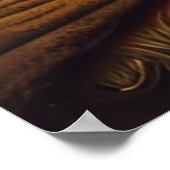 Surrealistisch oog met Abstract landschap Poster (Hoek)