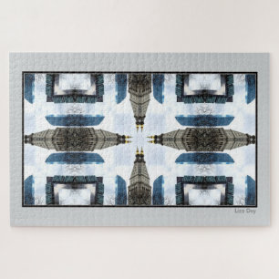 Surrealistisch oriëntatiepunt Abstracte puzzel 2