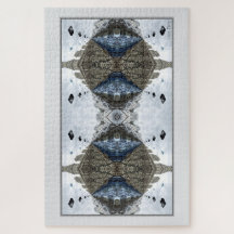 Surrealistisch oriëntatiepunt Abstracte puzzel 3