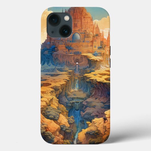 Surrealistisch paleislandschap Case-Mate iPhone case (Achterkant)