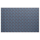  surrealistisch patroon van blauwe kreeften. stof (Fat Quarter)