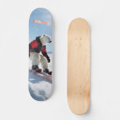 Surrealistisch Polar Beer Snowboarden Winteravontu Persoonlijk Skateboard (Voorkant)