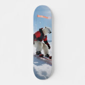 Surrealistisch Polar Beer Snowboarden Winteravontu Persoonlijk Skateboard (Voorkant)