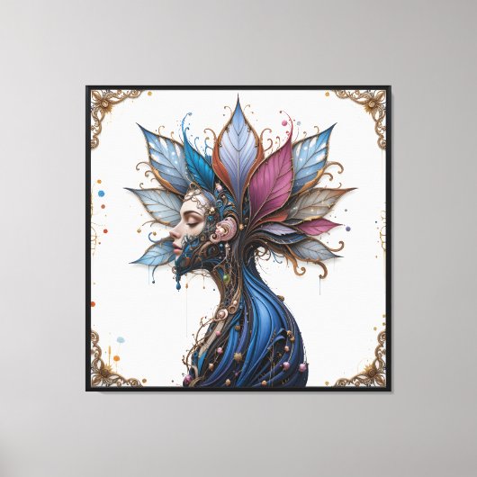 Surrealistisch portret canvas afdruk (Voorkant)