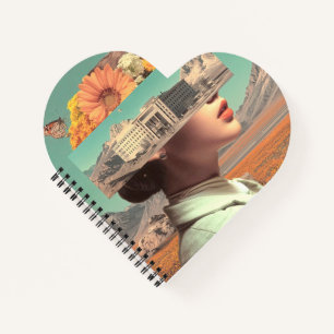 Surrealistisch Portret met Architecturaal Landscha Notitieboek