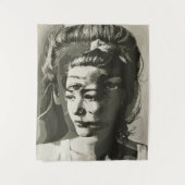 Surrealistisch portret met meerdere ogen – Abstrac Wandkleed (Voorkant)