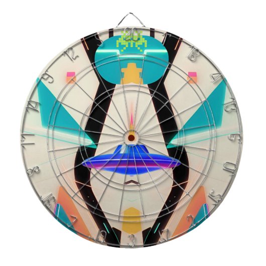 Surrealistisch Poster 92 Dartbord (Voorkant)
