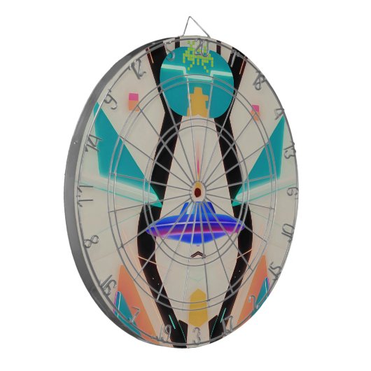 Surrealistisch Poster 92 Dartbord (Voorkant Links)