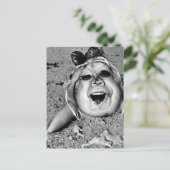 Surrealistisch raar humanoïde wezen briefkaart (Staand voorkant)