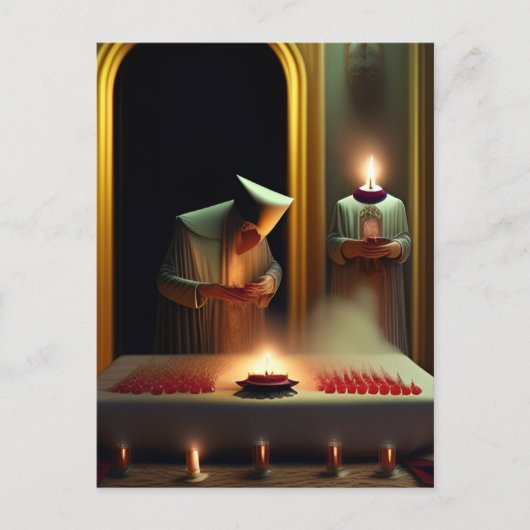 Surrealistisch raar ritueel Briefkaart (Voorkant)