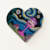 Surrealistisch Sterrennacht Notitieboek (Achterkant)