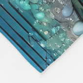 Surrealistisch Surf Zeegezicht Fleece Deken (Hoek)