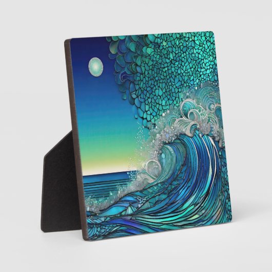 Surrealistisch Surf Zeegezicht Fotoplaat (Voorkant)