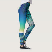 Surrealistisch Surf Zeegezicht Leggings (Rechts)