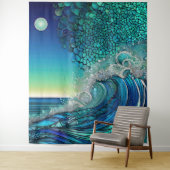 Surrealistisch Surf Zeegezicht Wandkleed (In situ)