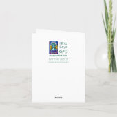 Surrealistisch thema wenskaart feestdagen kaart (Achterkant)